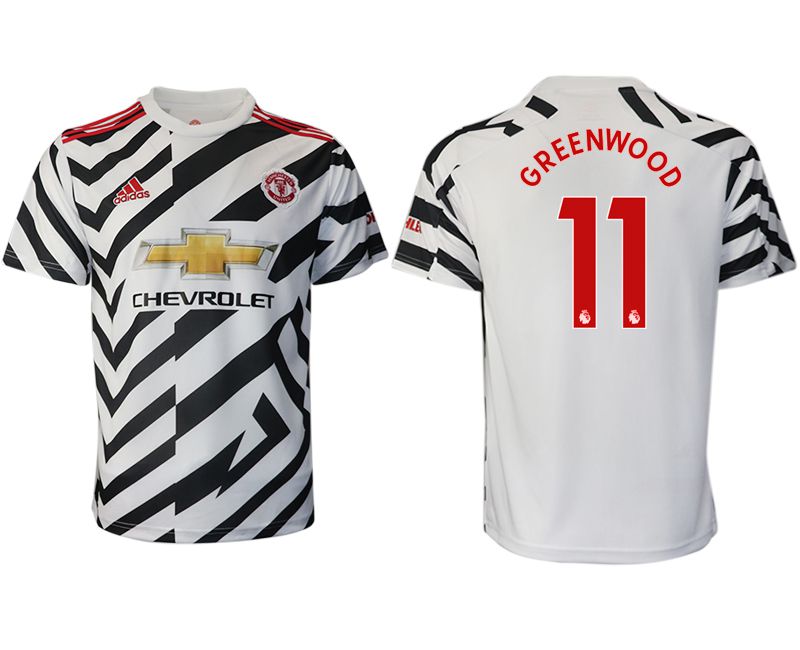 Men 2020-2021 club Manchester United away aaa version #11 white Soccer Jerseys